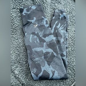 Blue camo Gymshark leggings